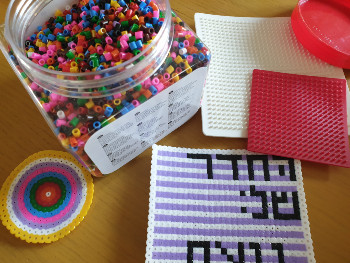 יצירות לילדים – גיהוץ חרוזים